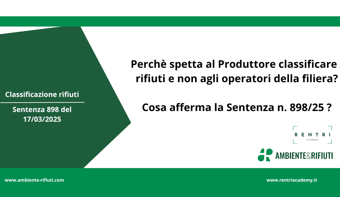 Classificazione Rifiuti: Un Obbligo del Produttore, Non un’Opzione