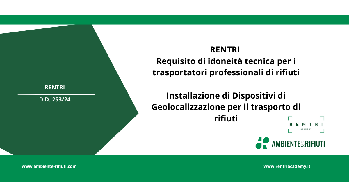 RENTRI – Requisito dispositivi di geolocalizzazione
