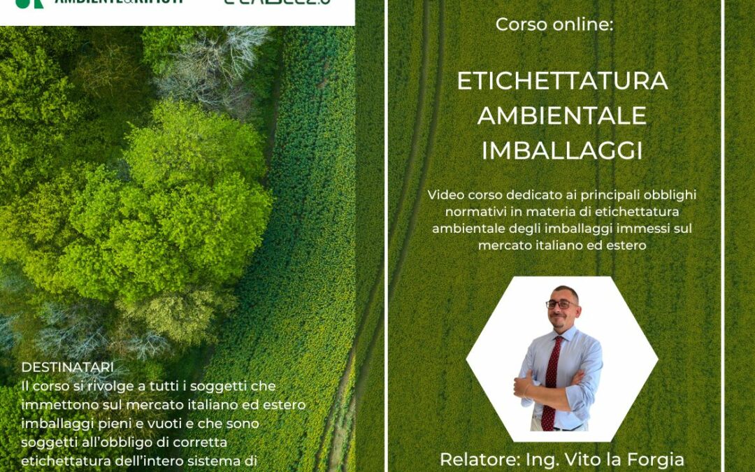 Corso online: Etichettatura Ambientale Imballaggi