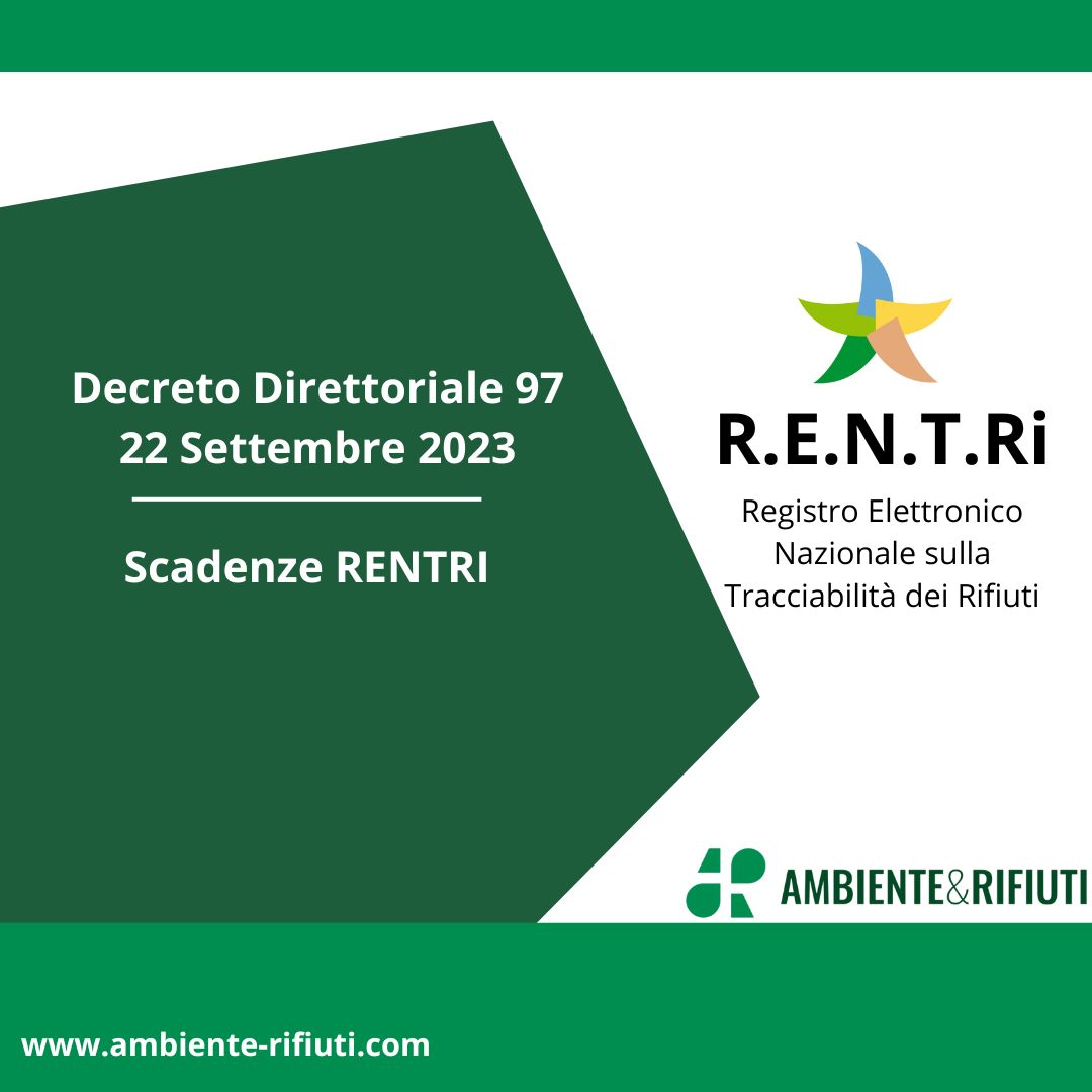 Decreto Direttoriale Rentri 97 del 22/09/2023