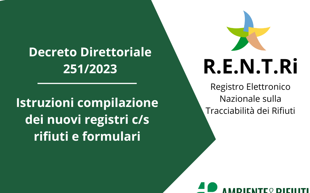 RENTRI – Modalità di compilazione del registro c/s e formulari