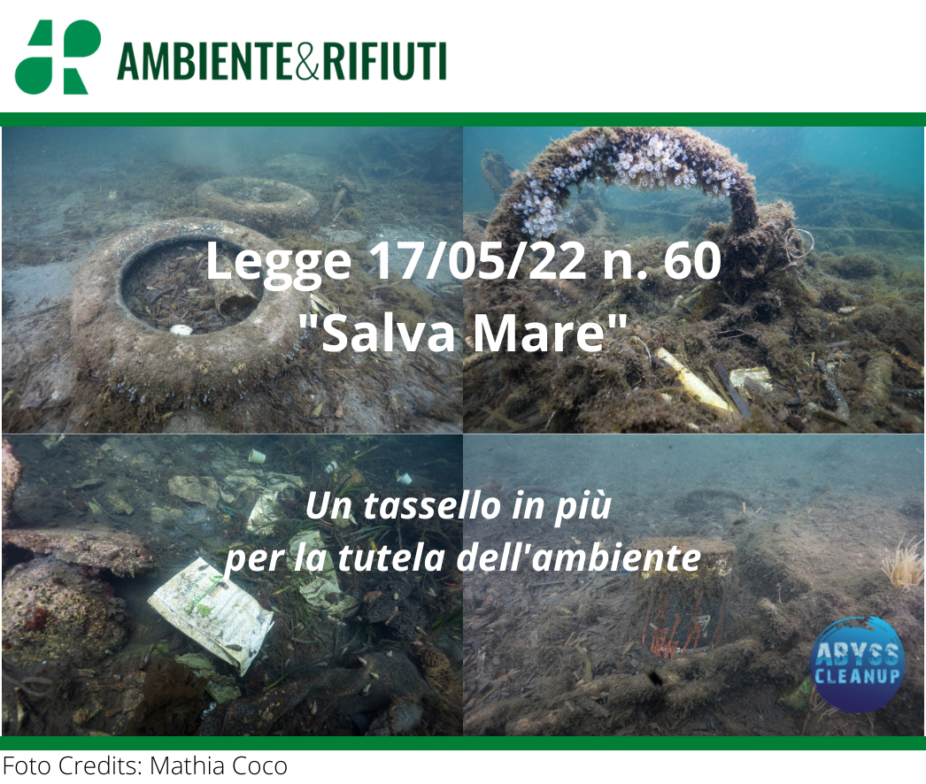 Legge Salva Mare – un tassello in più per l’Ambiente