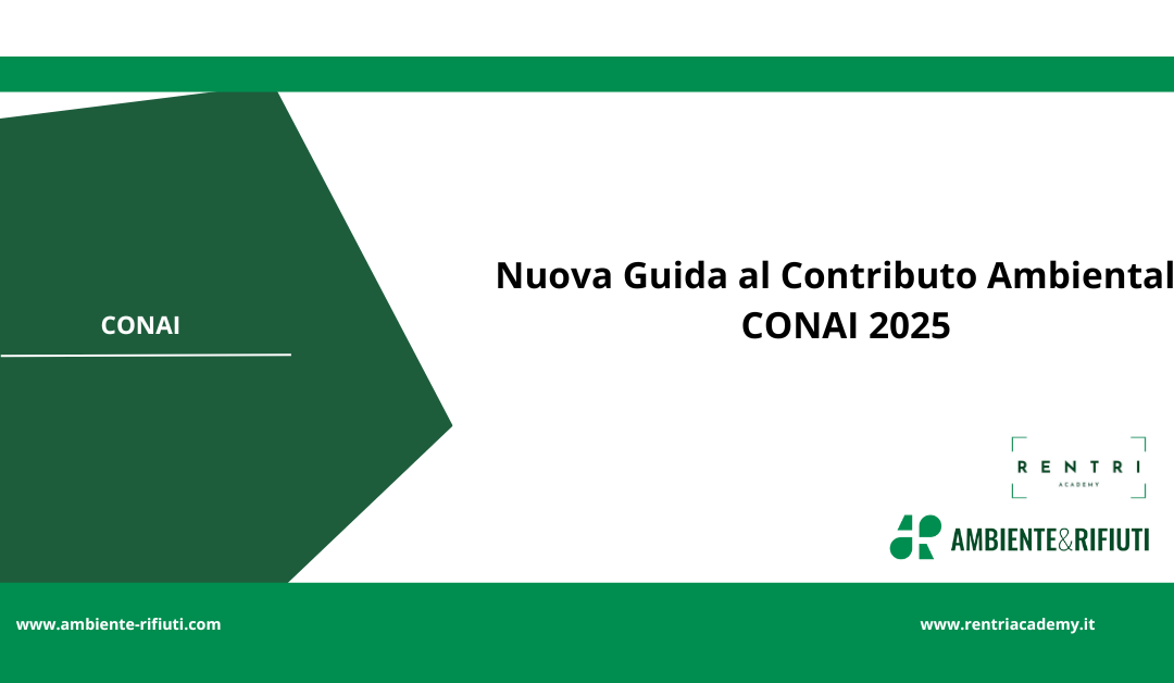 Pubblicata la Nuova Guida al Contributo Ambientale CONAI 2025
