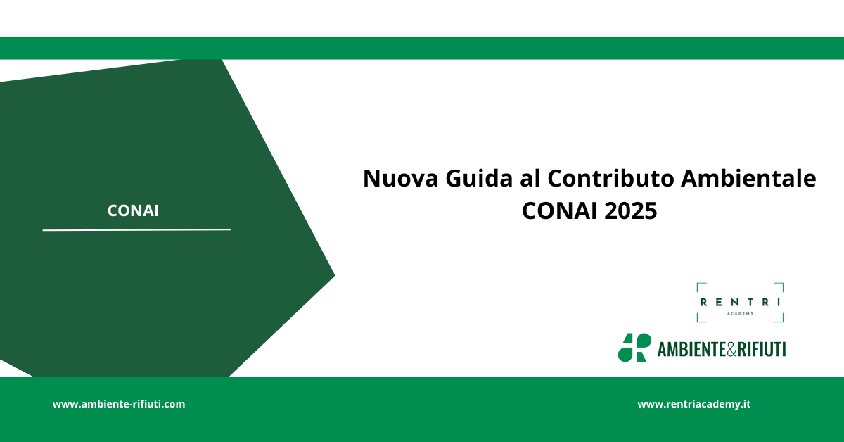 Pubblicata la Nuova Guida al Contributo Ambientale CONAI 2025