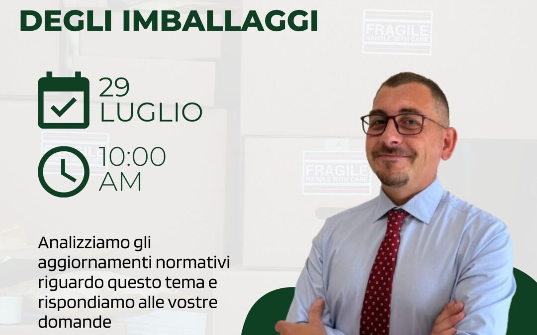 Classificazione dei rifiuti ed etichettatura degli imballaggi – Webinar Gratuito