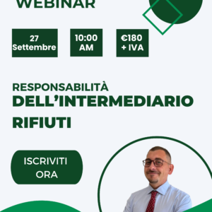 Responsabilità dell'intermediario rifiuti